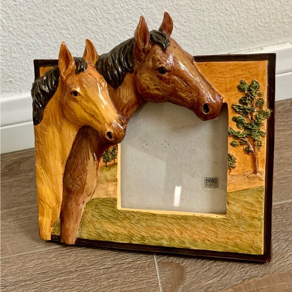 Resin Horses Picture Frame FIGI - Picture 1 of 11